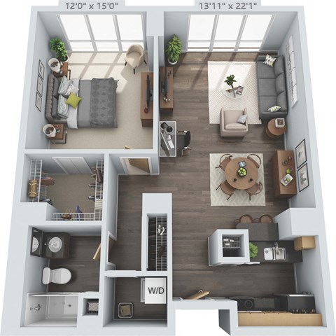 Frontenac Floor Plan at Clayton On The Park, Missouri
